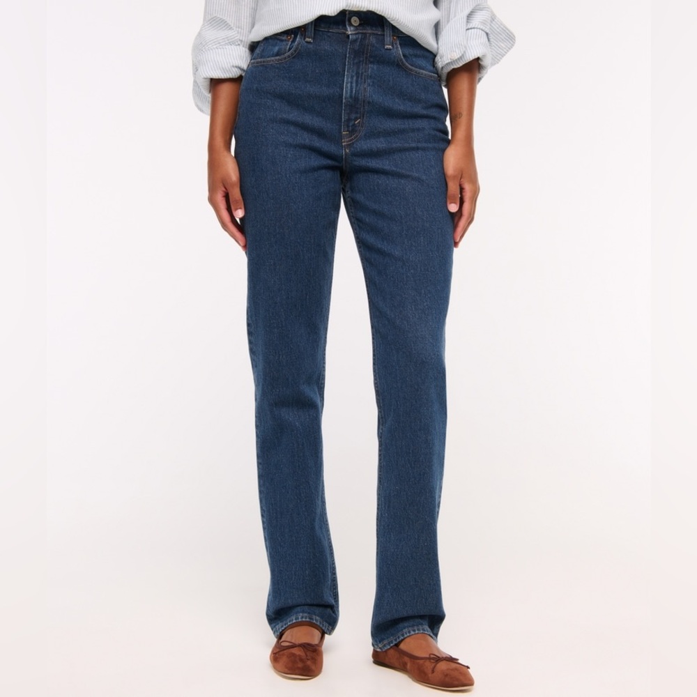 Abercrombie & Fitch The Mom High Rise Cure Love Jeans Sz 27/4